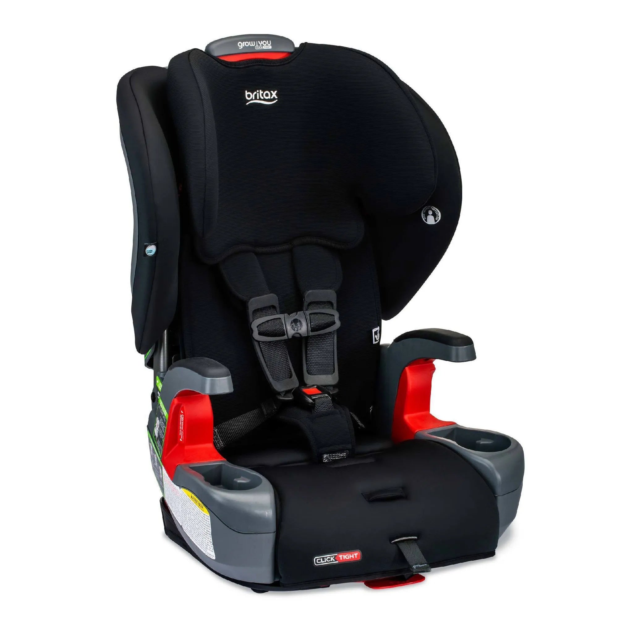 Grow with You ClickTight Harness Contour SafeWash Booster Car Seat - Black