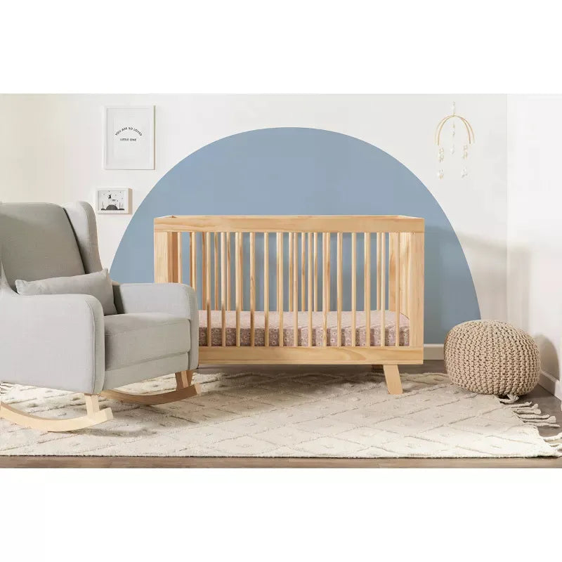 Hudson 3-in-1 Convertible Crib with Toddler Rail - Natural