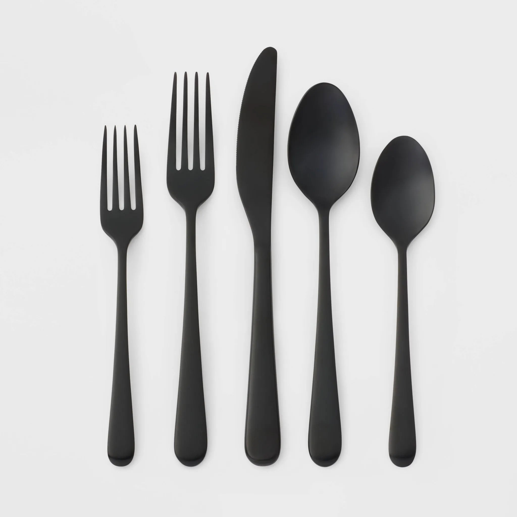 20pc Harrington Flatware Set Black