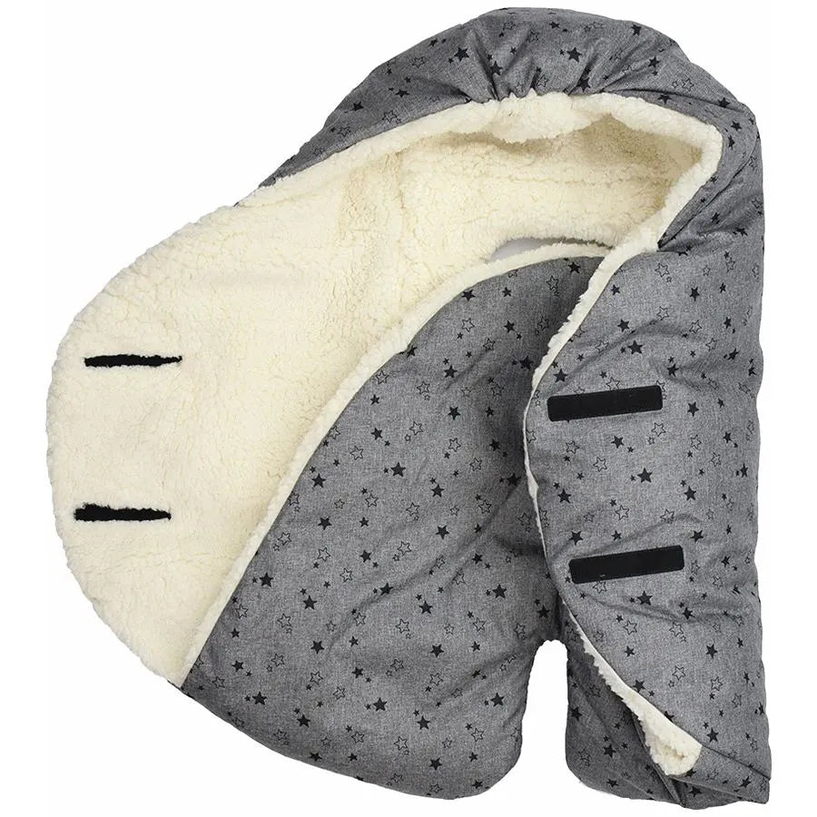 Heather Grey Nido Cloud with Stars - Spacious Size for 6 - 18 Month Olds