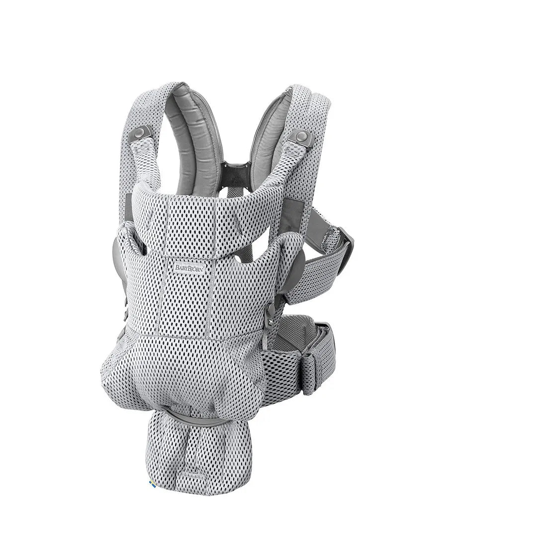 Gray Baby Carrier with Free 3D Mesh
