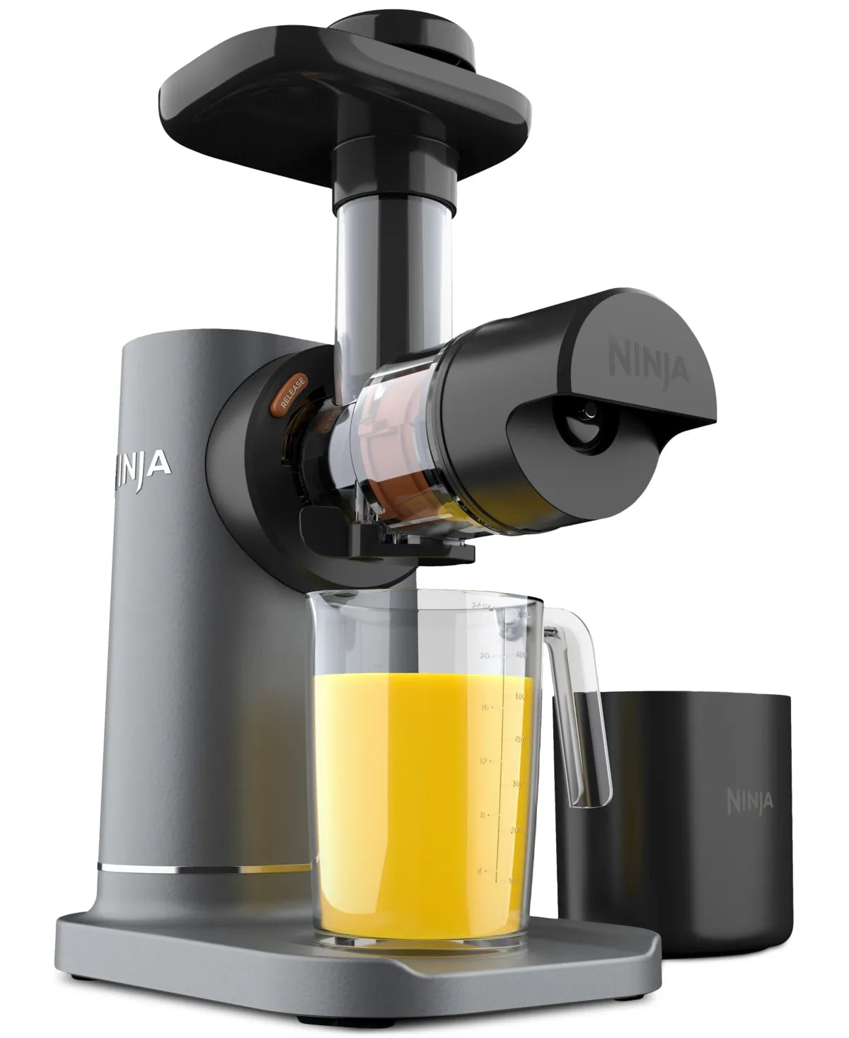 NeverClog 24 Oz. Black Cold Press Juicer with Total Pulp Control