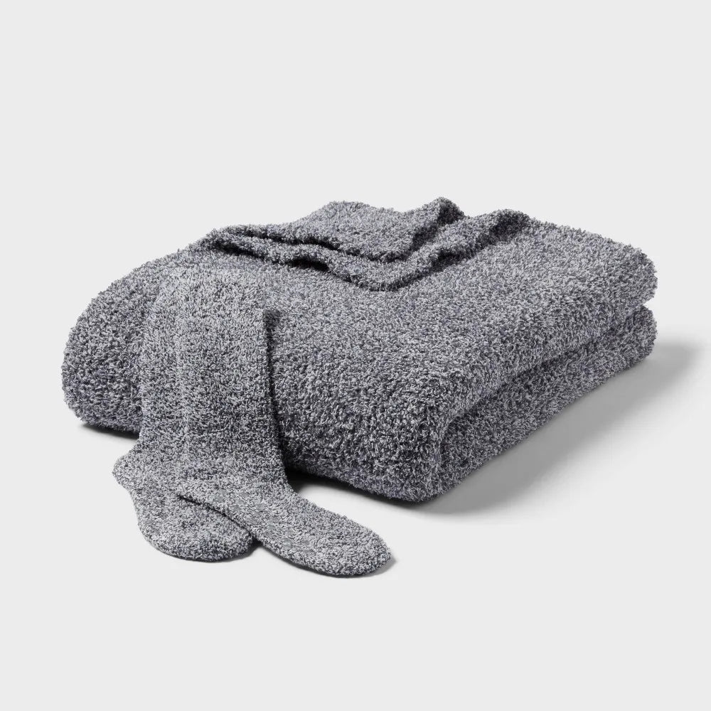 Threshold Blue Cozy Throw Blanket Gift Set