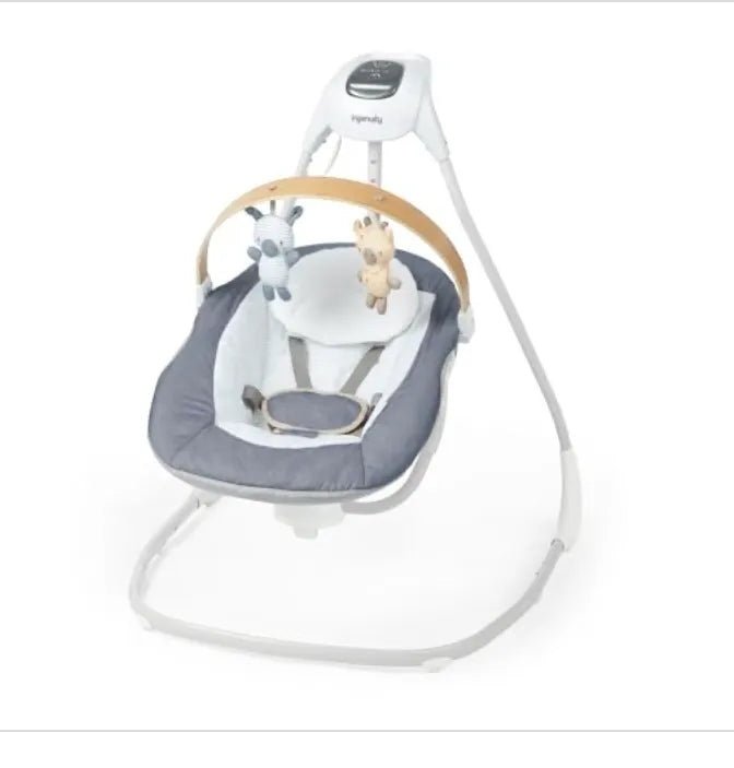 SimpleComfort Compact Soothing Swing, Chambray (See Description)