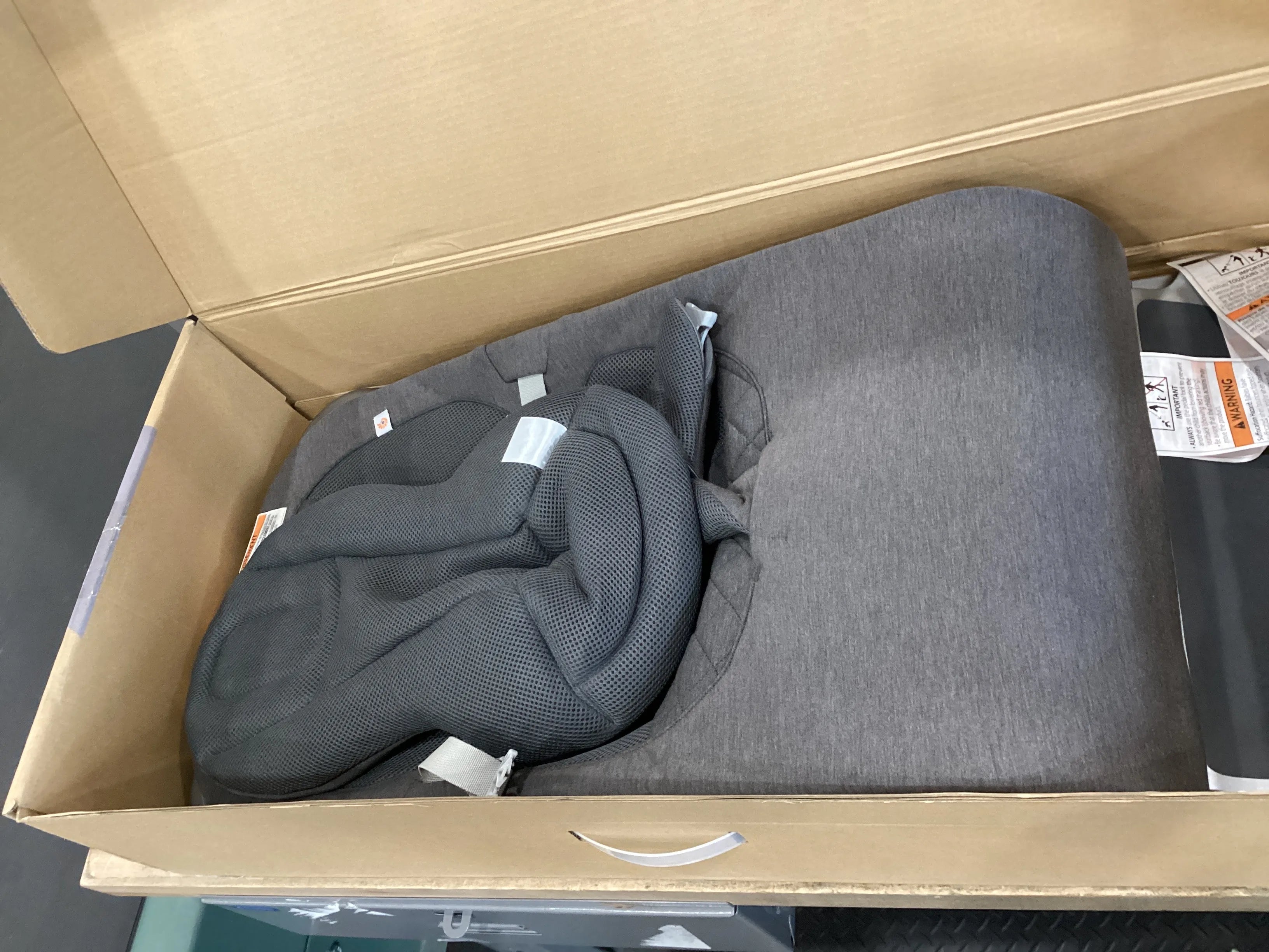 3-In-1 Evolve Baby Bouncer Charcoal Grey (See Description)