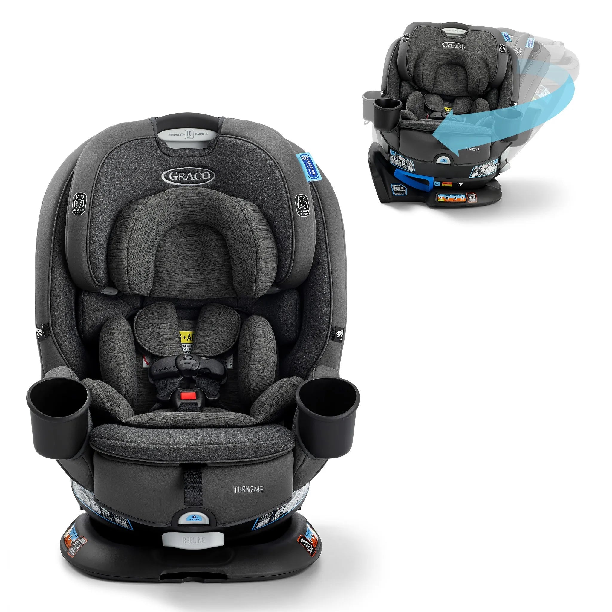 Turn2Me 3-in-1 Rotating Convertible Car Seat - Manchester (See Description)