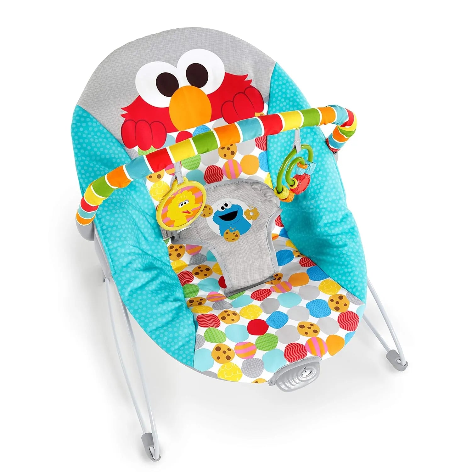 Bright Starts Sesame Street Baby Bouncer Soothing Vibrations Infant Seat