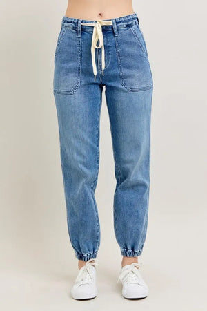 Judy Blue Full Size High Waist Denim Jogger ONLINE ONLY - Sarabeth Jordan Boutique