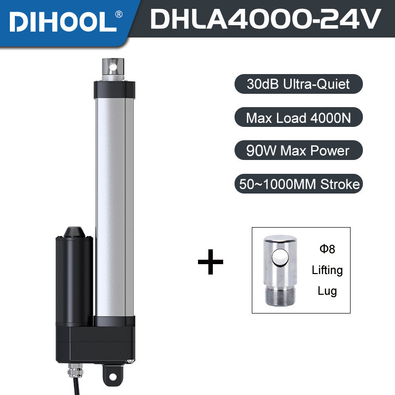 Electric Linear Motion Actuator 24V DC Motor 4000N 880LB Load - DHLA4000
