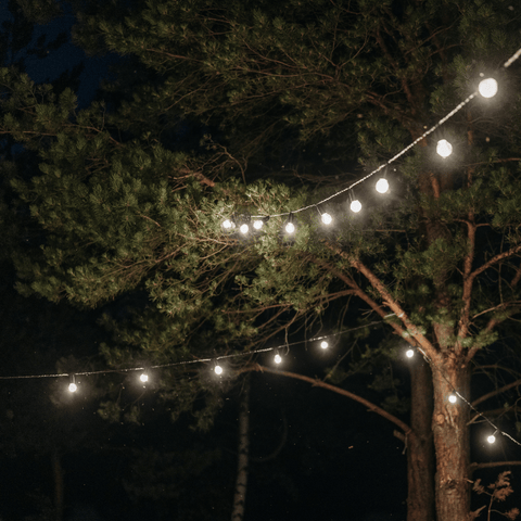 enhance your outdoor space with string lights