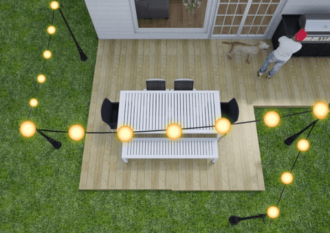 7+ Creative Ways to Arrange your Patio String Lights – Backyard Therapy