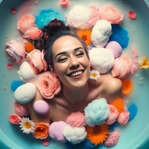 A safer alternative is Potato Starch in bath bombs