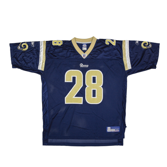Vintage St Louis Rams NFL Faulk 28 Short Sleeve Jersey Men's Size XL -  beyond exchange
