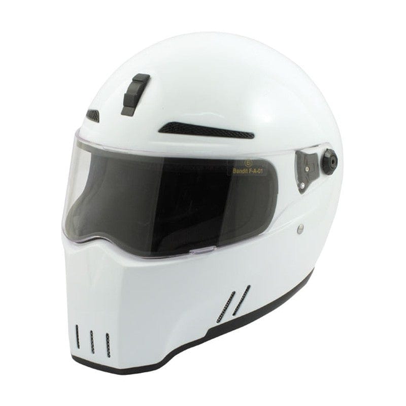 alquiler Centrar solar Casco Moto Integral Bandit Alien II Blanco | URA Moto