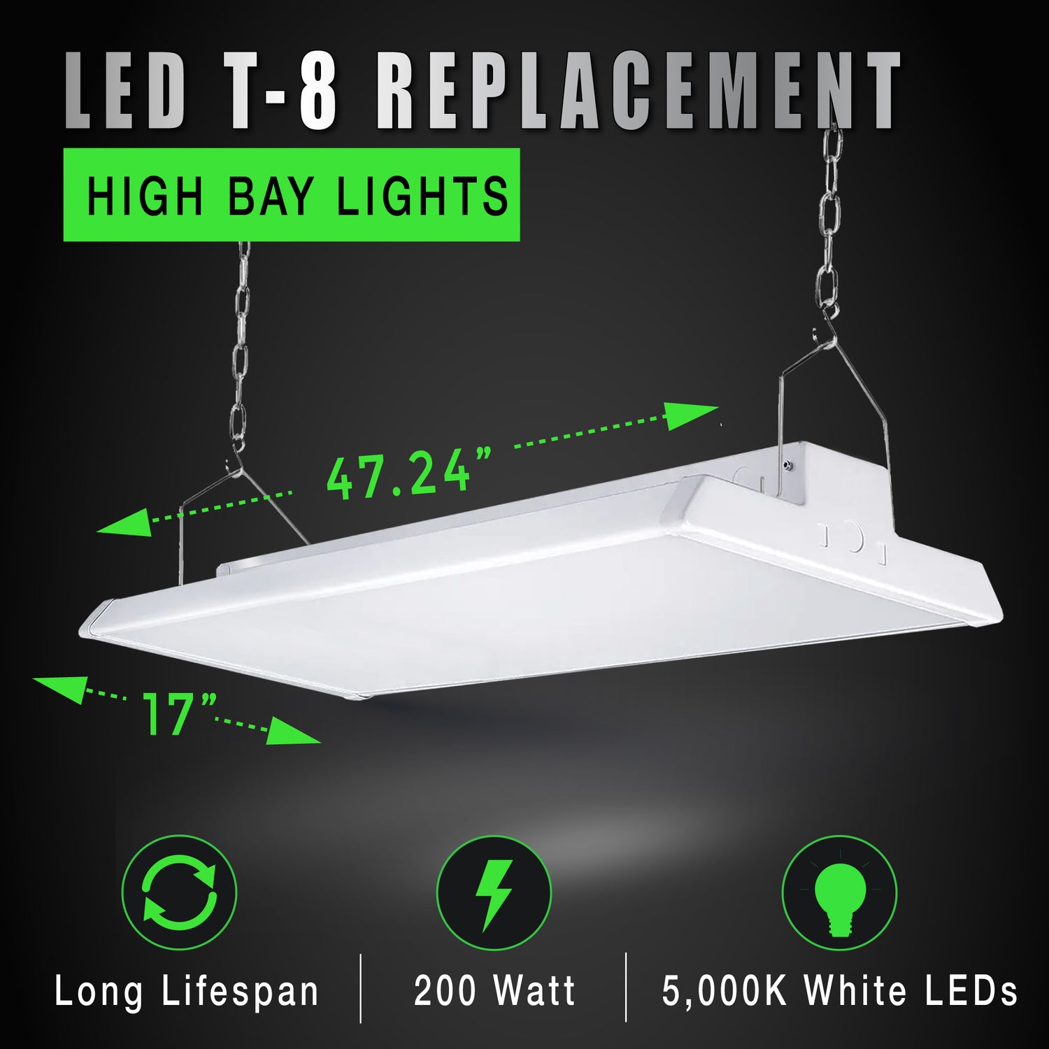 high bay led troffer