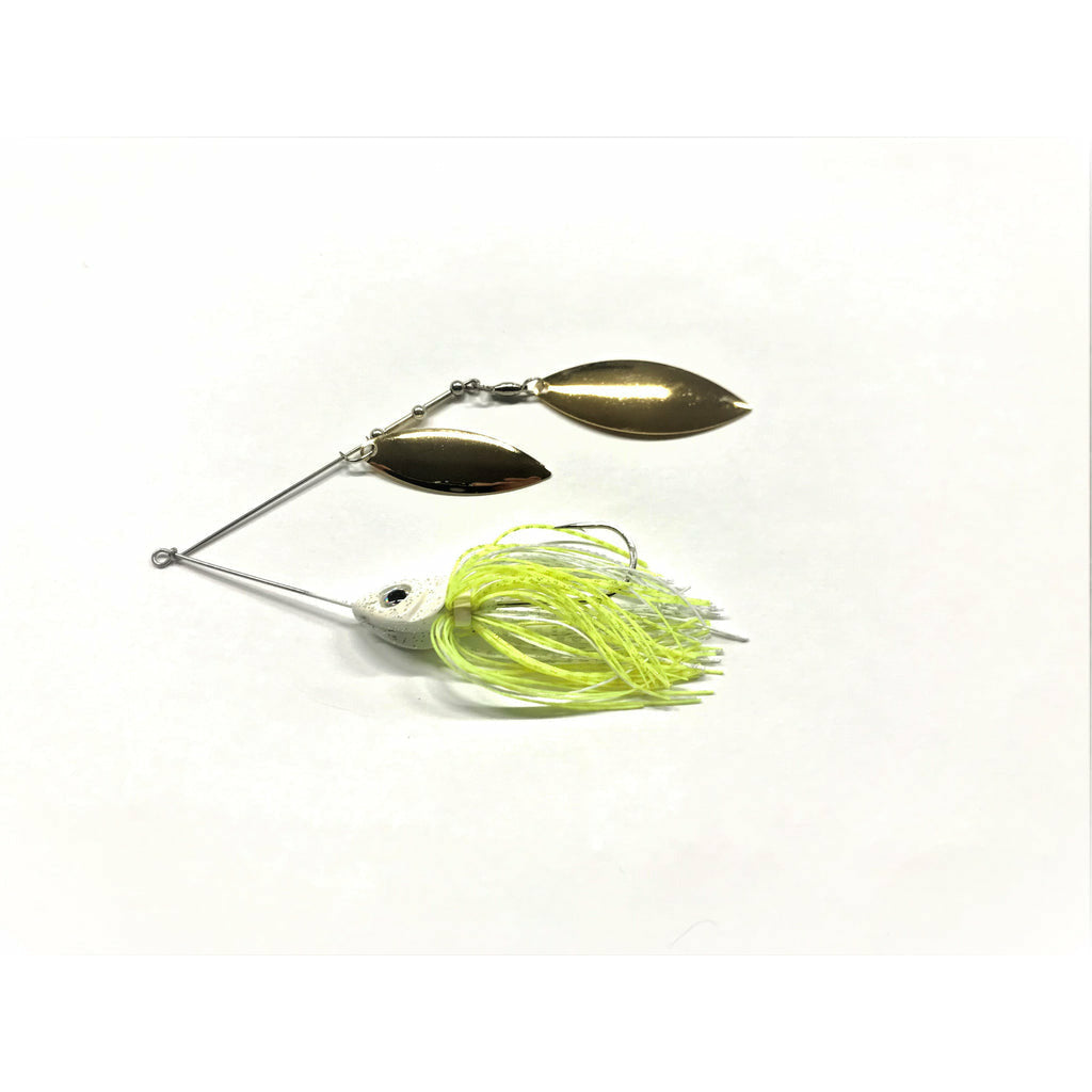 Persuader E-Chip Spinner Bait White E-Chip w/ Silver Willow/Willow / 1/2oz.