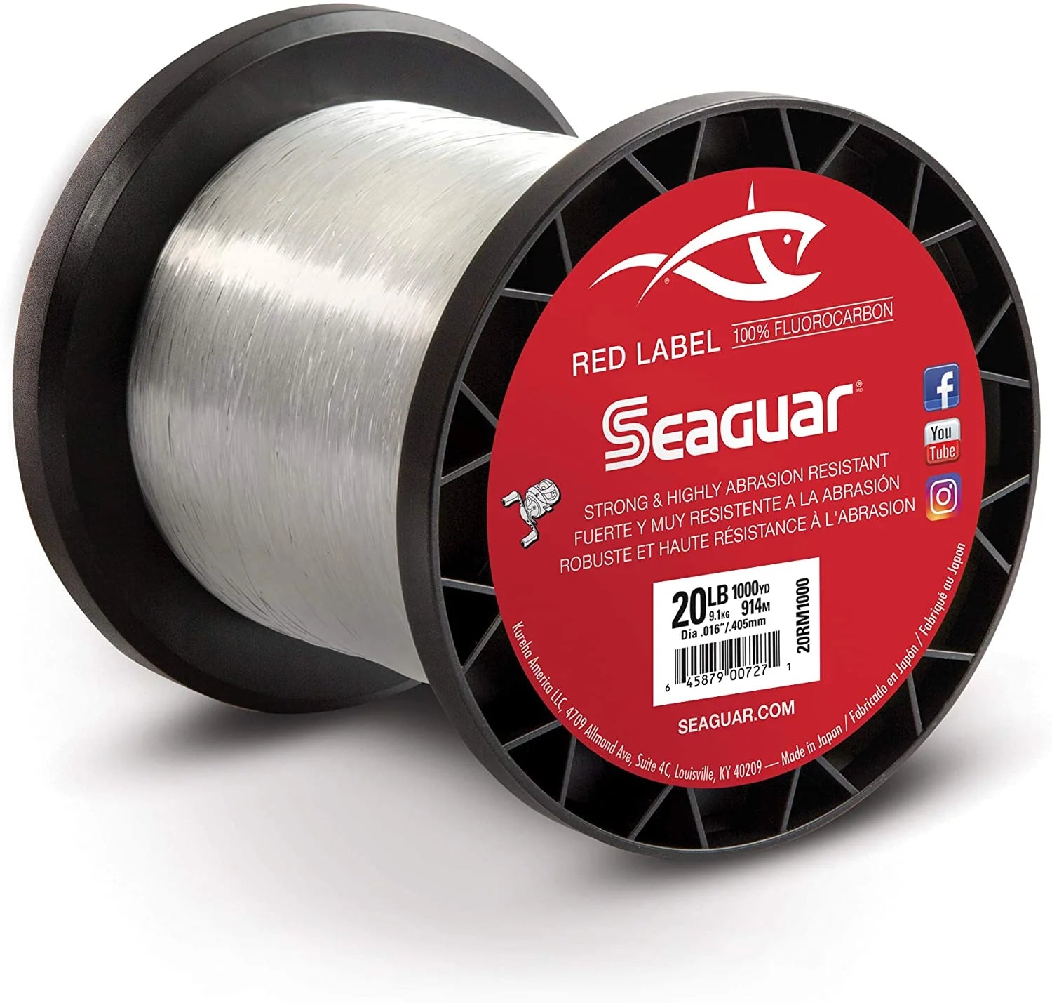 Seaguar Invizx 100 Fluorocarbon Line 200yd Yards 20 LB for sale