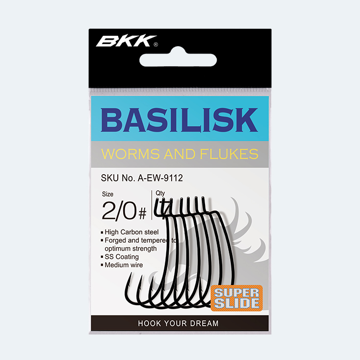 BKK Wide Gap Worm Hook Super-Slide Coating CHIMERA