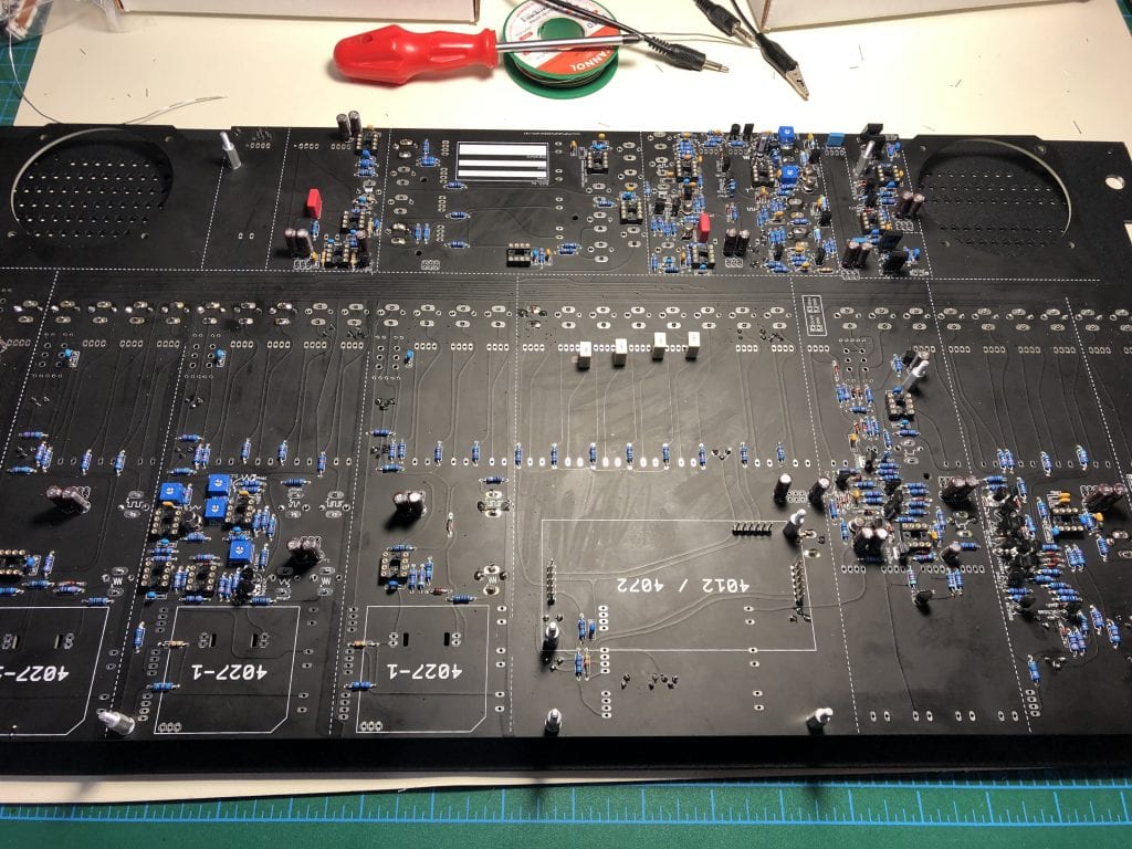 Soldering works - TTSH PCB, ARP 2600 clone