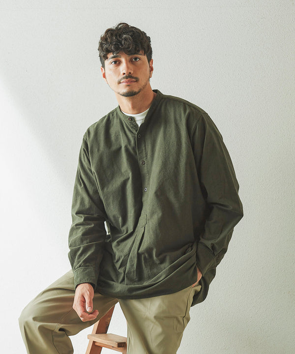 ARMY TWILL プリント コットンポリエステル プレーン ビッグ ハーフ