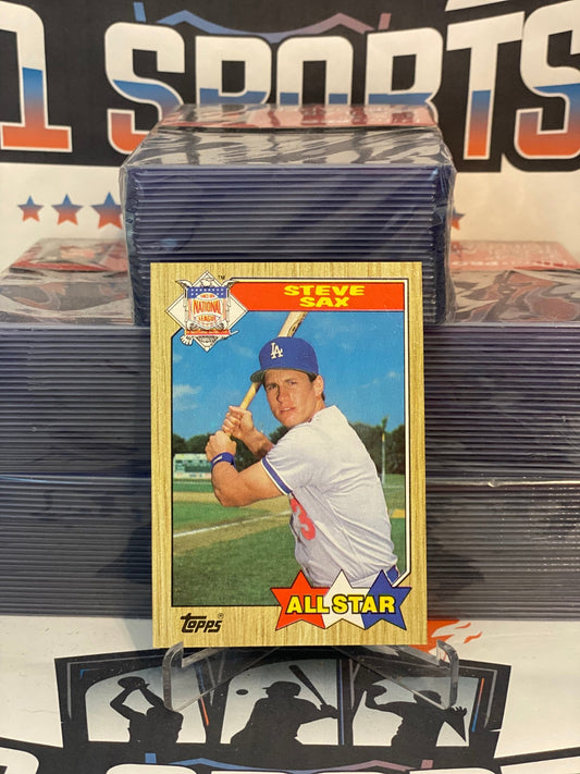 Steve Sax 1987 Topps #596 Baseball Card