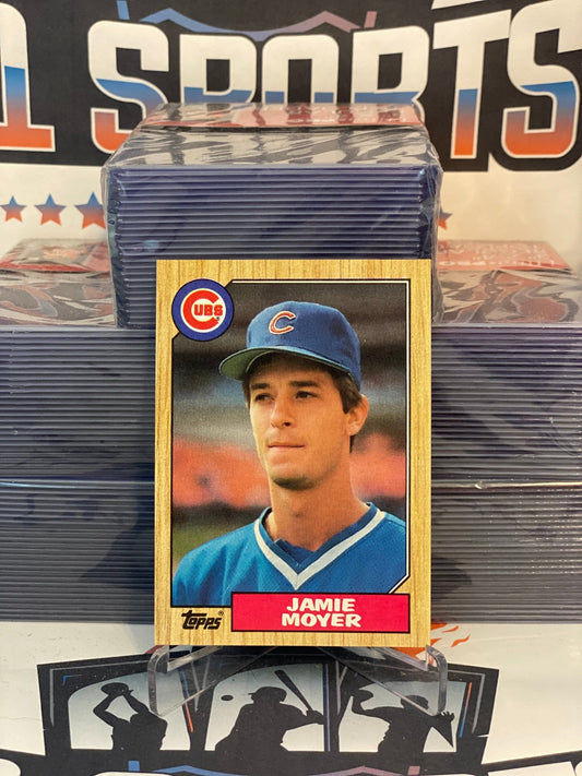 jamie moyer (chicago cubs - pitcher) 1987 topps ROOKIE card #227
