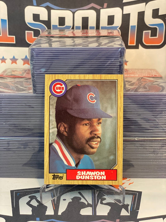  1987 Topps Baseball #346 Shawon Dunston Chicago Cubs