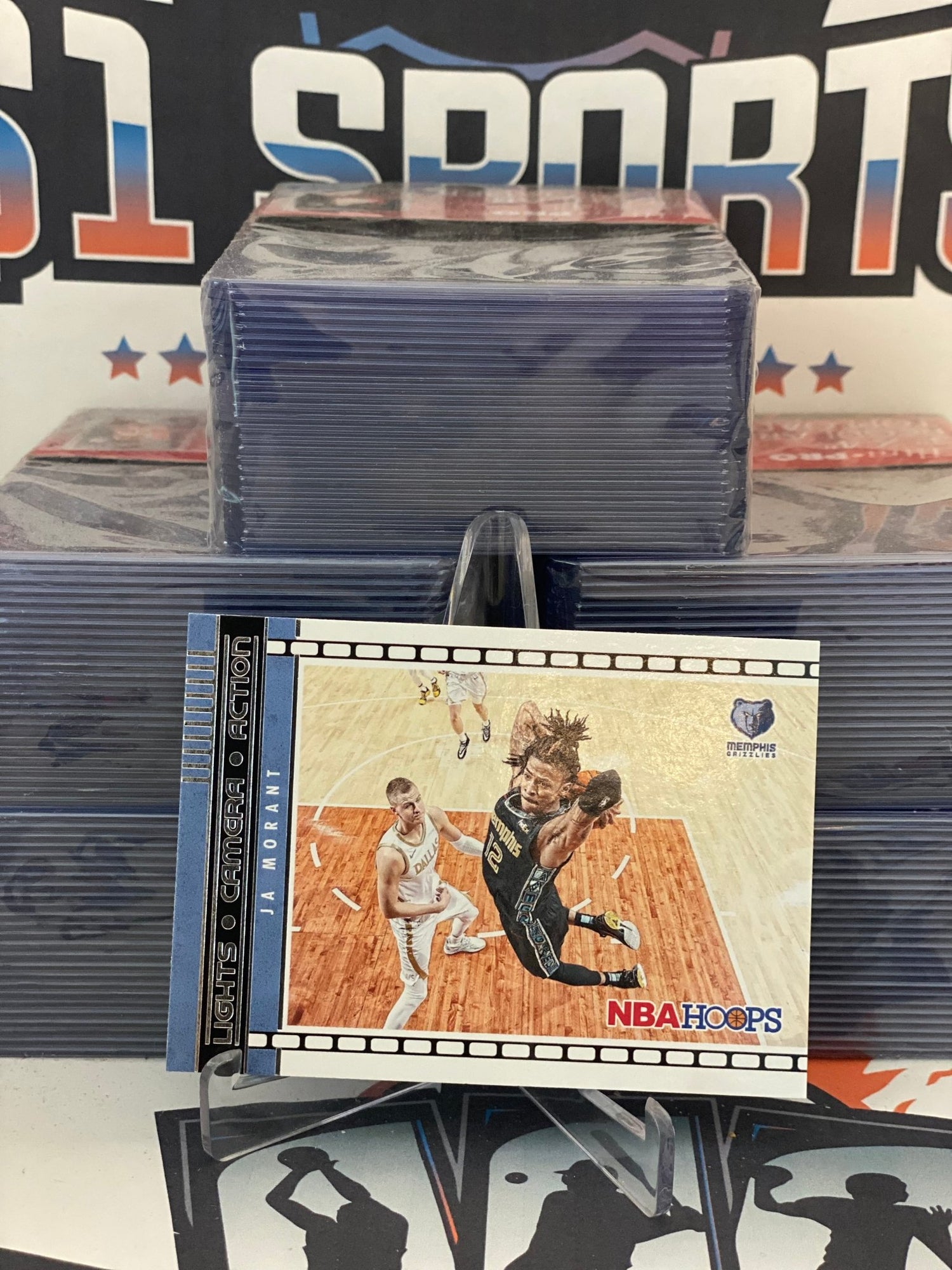 2021 NBA Hoops (Lights Camera Action) Ja Morant #6 – $1 Sports Cards