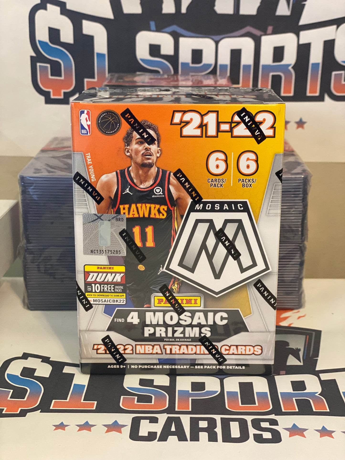 2021-22 Panini Mosaic NBA Basketball Blaster Box – $1 Sports Cards