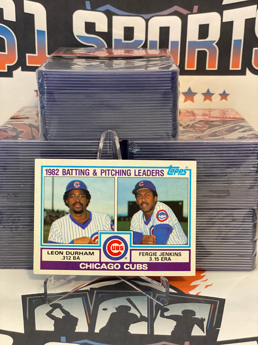 1982 Batting & Pitching Leaders Chicago Cubs #51 (Leon Durham/Fergie  Jenkins)