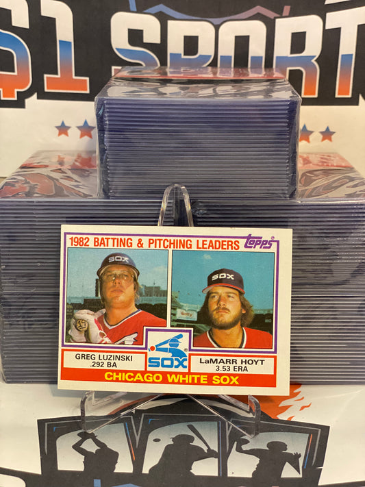 1983 Topps White Sox Batting & Pitching Leaders (Greg Luzinski/LaMarr Hoyt)