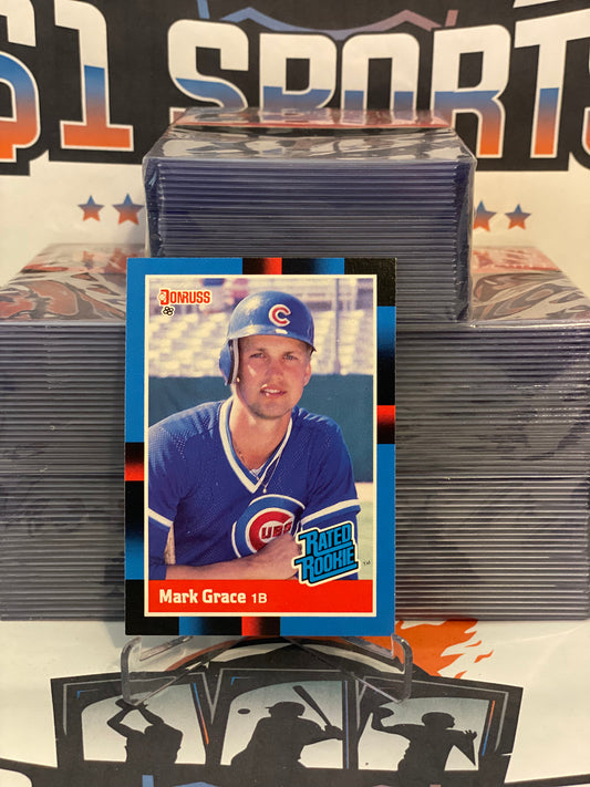 1988 Donruss Mark Grace Cubs #40 Rookie Card