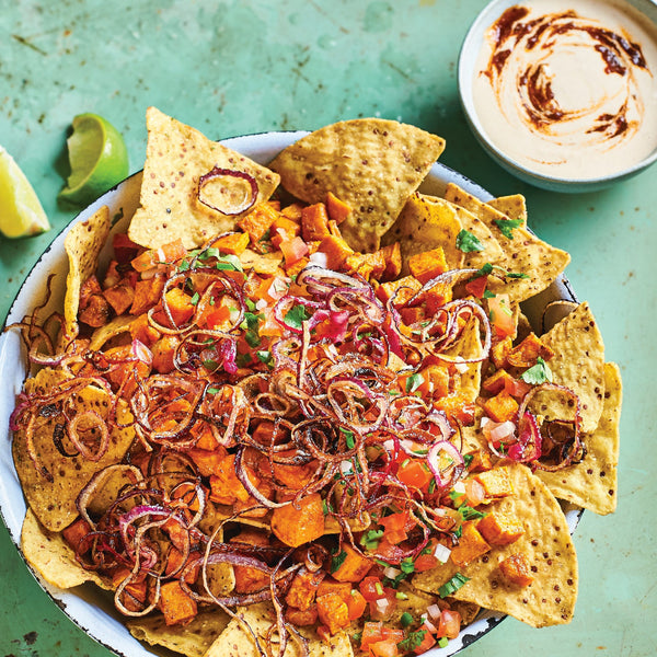 VEGAN SWEET POTATO NACHOS