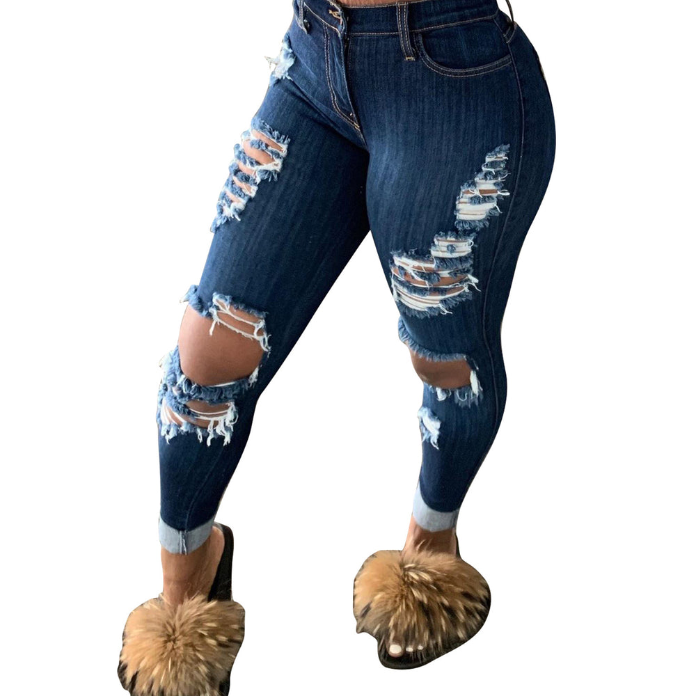Autumn Fashion Women’s Slim Fit Jeans - Fashionkar.com