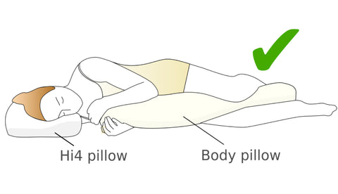 Juiste slaaphouding met Hi4 Pillow en Body Pillow