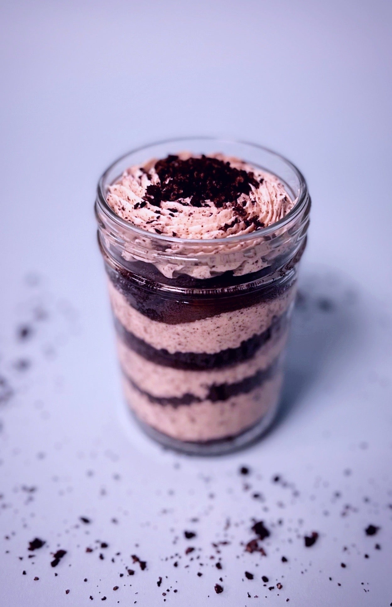 Milk & Cookies Cake in a Jar