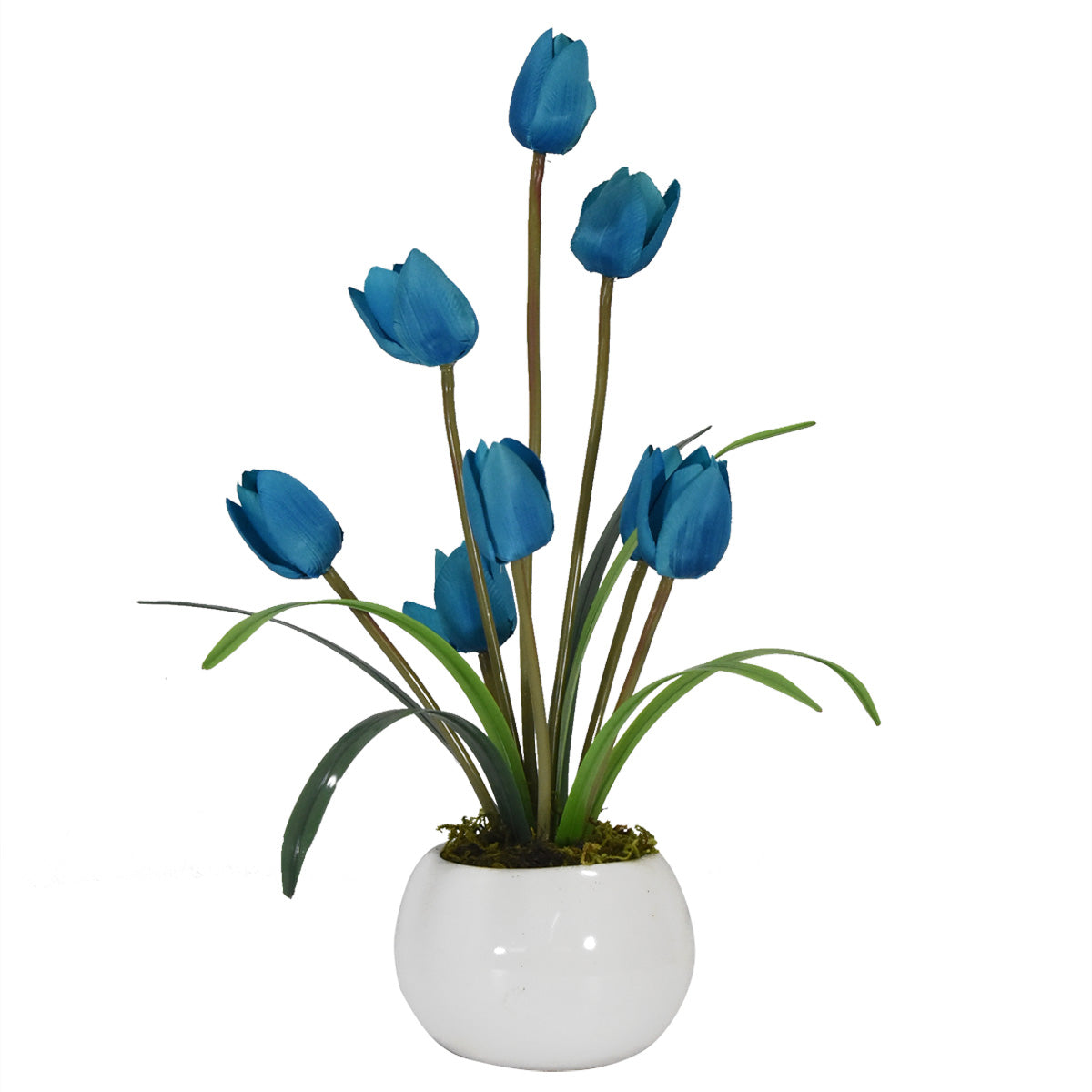 Arreglo Floral 8 Tulipanes Azul – Blumart