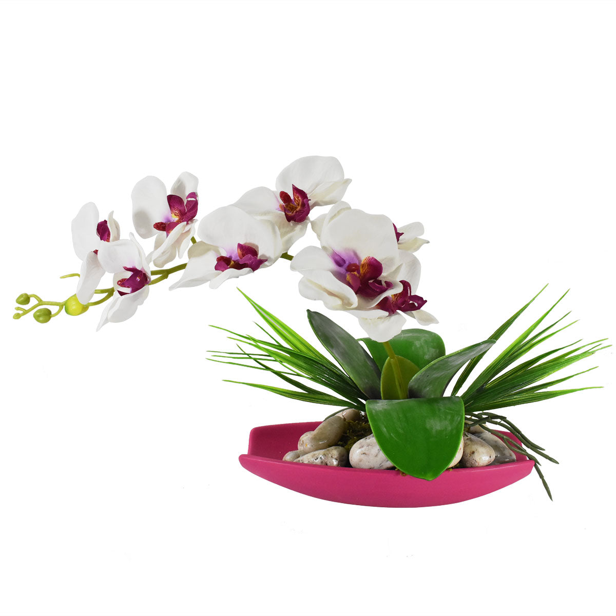 Arreglo Floral de Orquídea Mariposa Blanco/Morado – Blumart