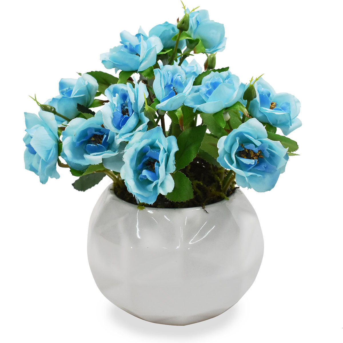 Arreglos Florales Artificiales Rosa Otoñales Azul – Blumart