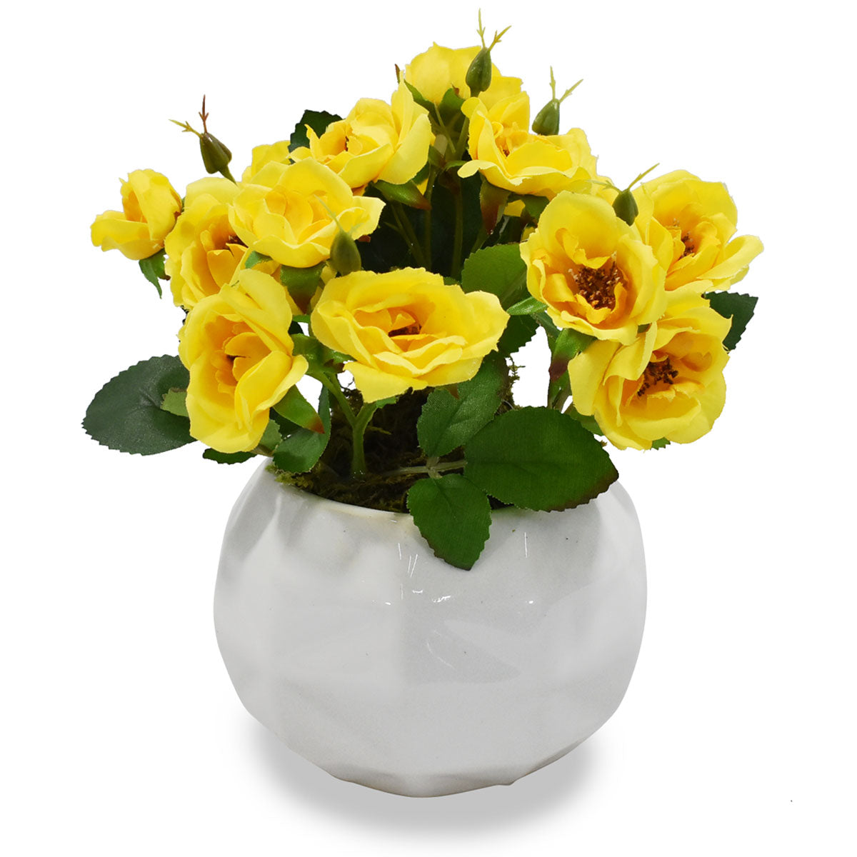 Arreglos Florales Artificiales Rosa Otoñales Amarillo – Blumart