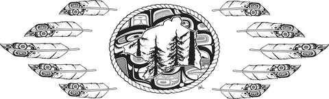Chloe Angus Design Great Bear Rainforest Print by KC Hall