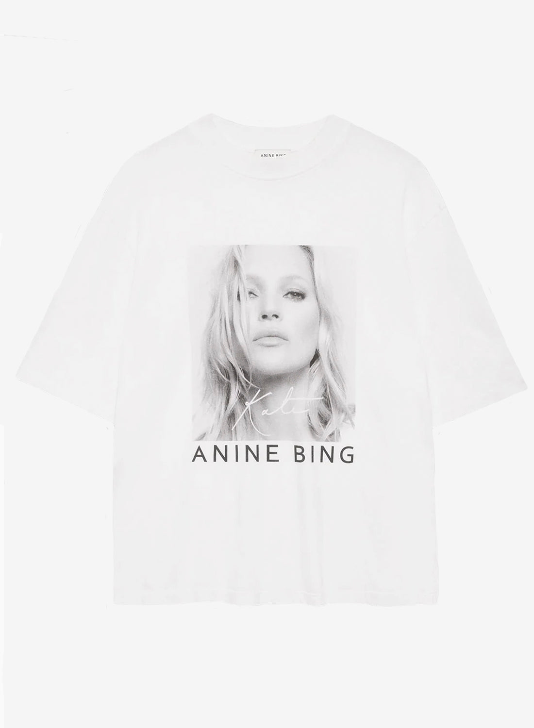 Anine Bing Avi Tee Kate Moss White