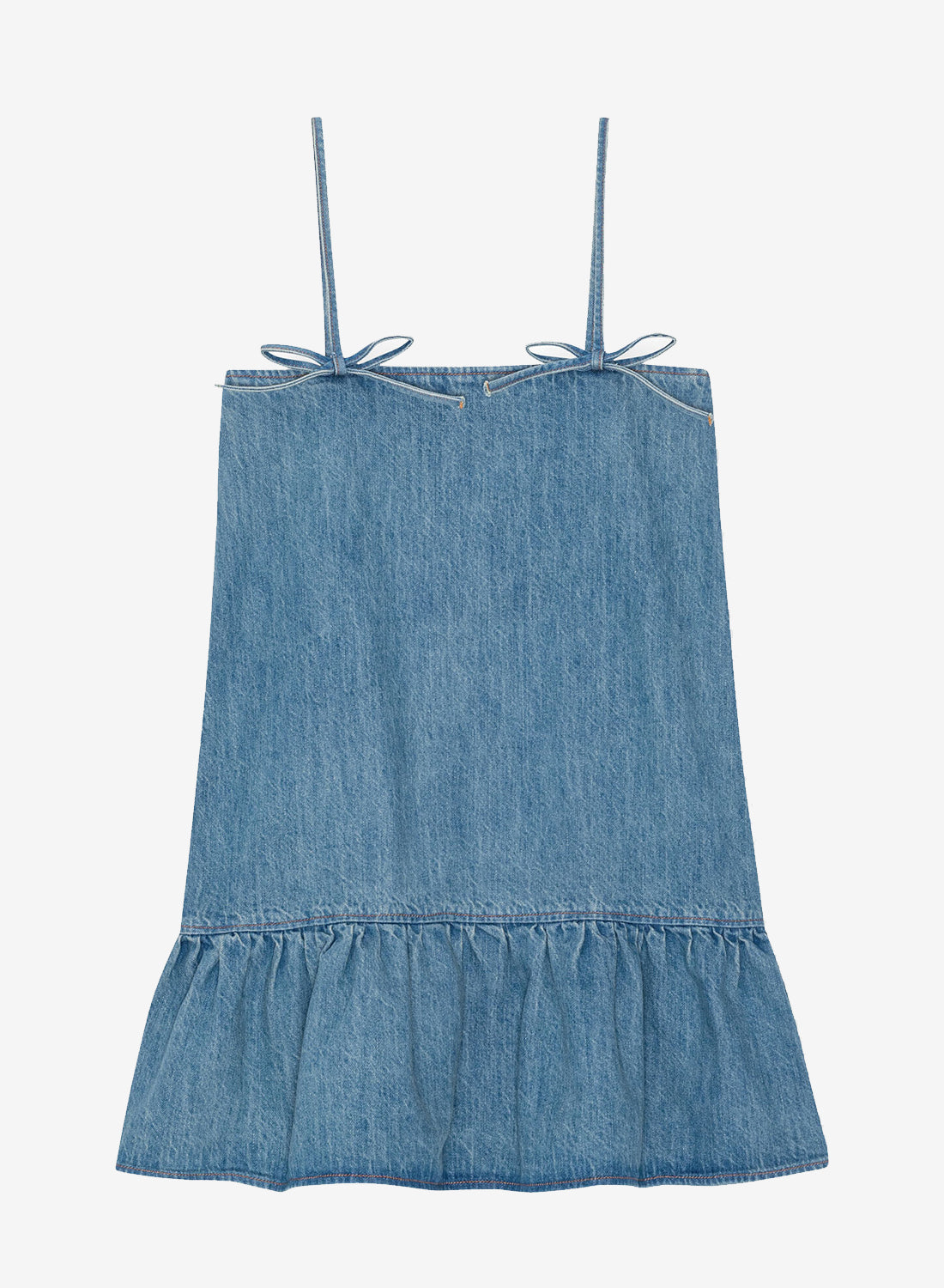 Billede af Ganni Tint Denim Strap Dress Tint Wash