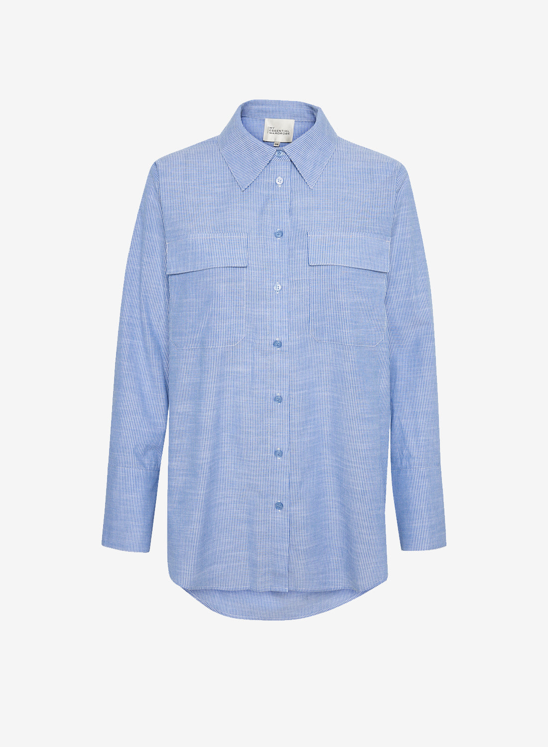 Se My Essential Wardrobe SkyeMW Shirt Delft Blue hos Number Nine