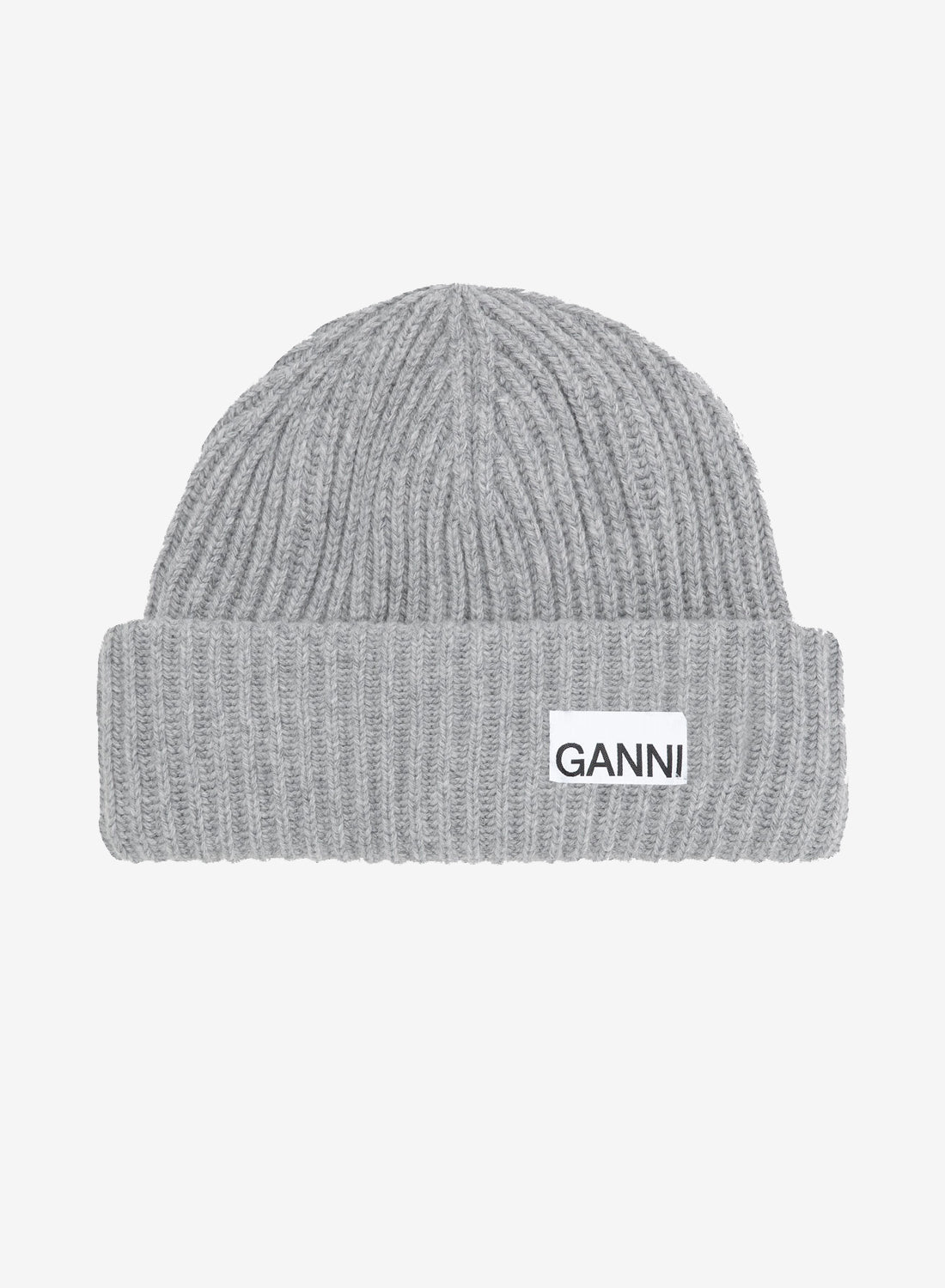 Billede af Ganni Structured Rib Beanie Paloma Melange