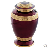 Tyrian Purple Urn for Ashes - Gorgeous Tyrian Purple Urn for Human Ashes Adult - ExquisiteUrns