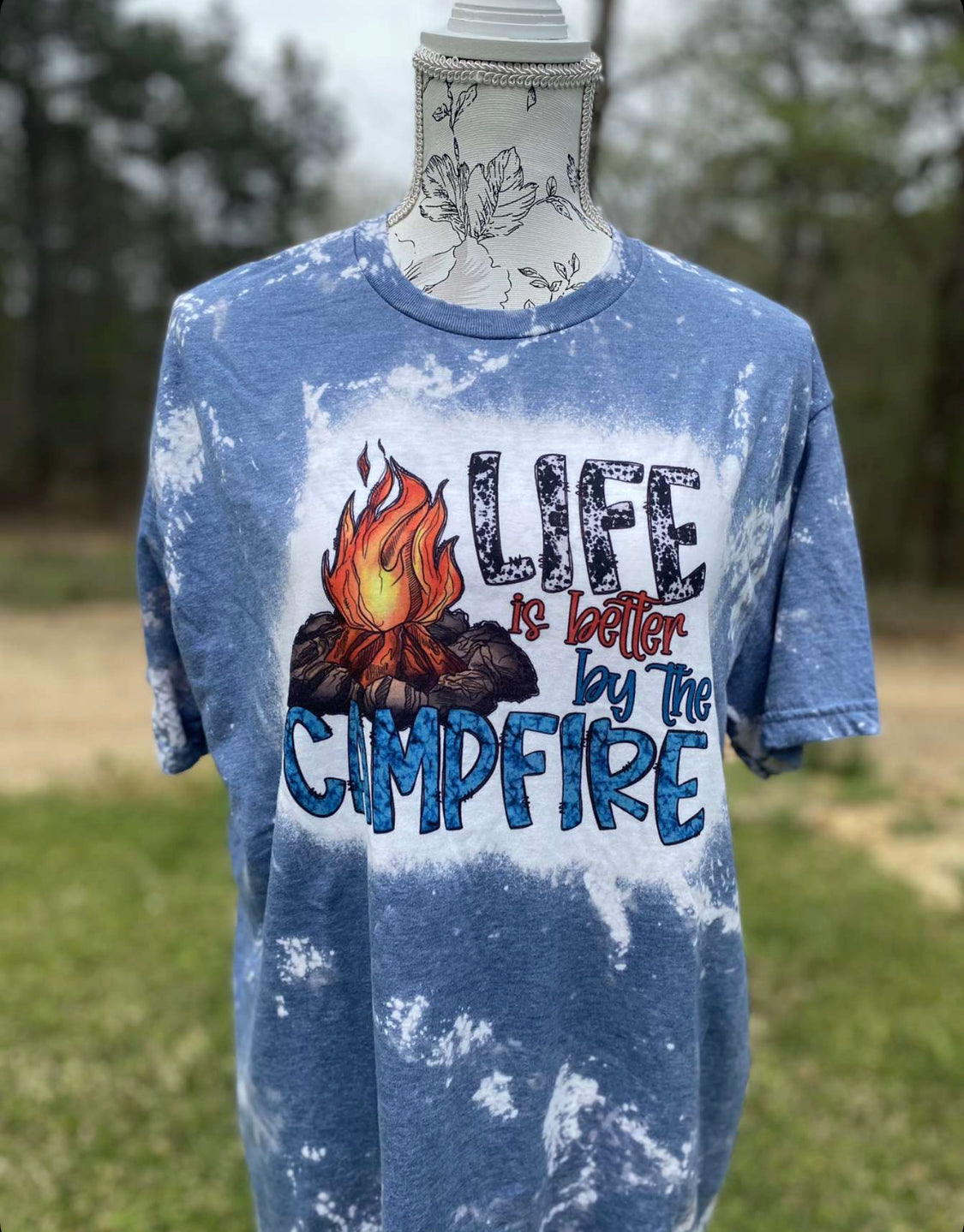 Life better Campfire Bleached Tee
