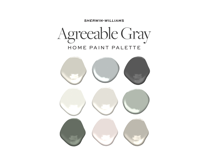 Sherwin Williams Agreeable Gray Home Paint Color Palette – Fremont Home
