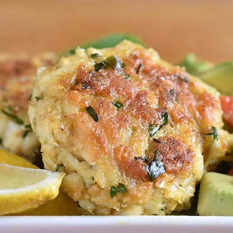 Crab Cakes with lemon