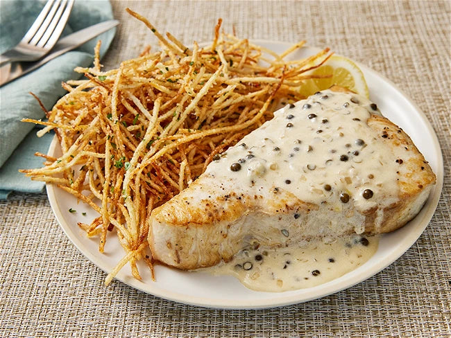 Peppercorn Swordfish Steak